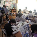 新聞の読み方や記者の仕事学ぶ 神戸・塩屋北小