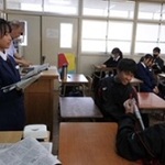 「大地震はどこでも起こる」 神戸・太山寺中で出前授業