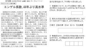 2026.2.6エンゲル係数高水準(社会)